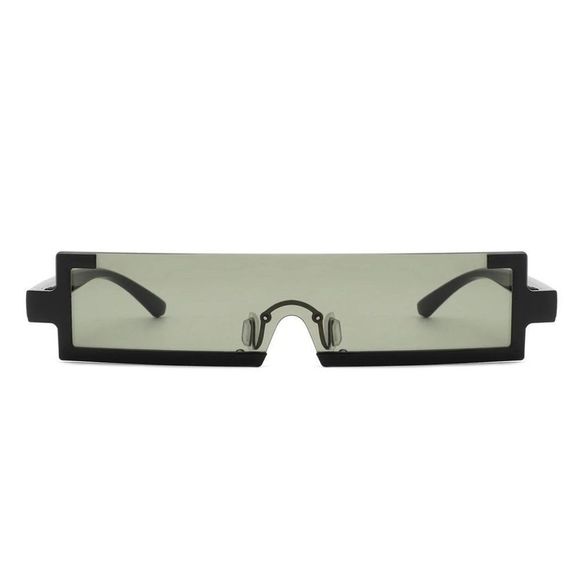 6176 | Light Green Flat Top Semi Rimless Sunglasses - Picture 1 of 4